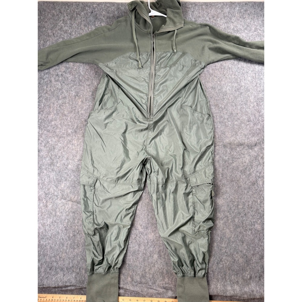 Free People Movement Jumpsuit Womens M Green Nylon Fleece Cargo Utility Gorpcore